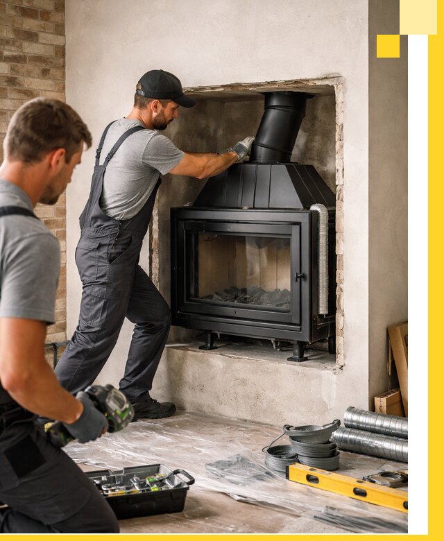 Установка каминных топок в Нижнем Тагиле: монтаж, подключение