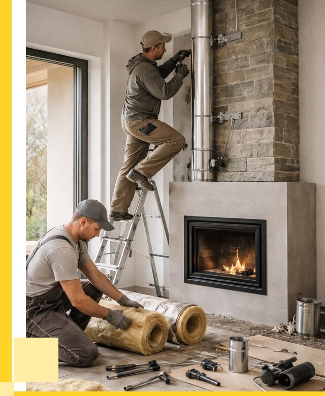 Монтаж дымоходов для каминов в Нижнем Тагиле от 15614 р. ЭриданНжн