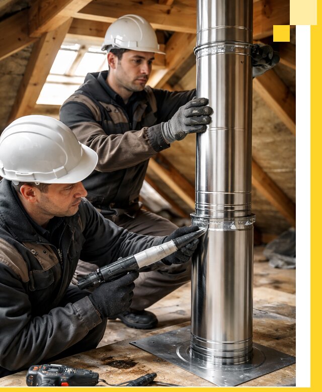 Монтаж дымоходов для каминов в Нижнем Тагиле с гарантией качества