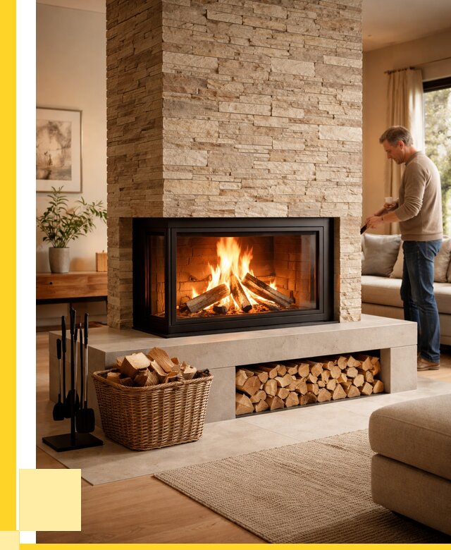 Дровяной камин под ключ в Нижнем Тагиле от 208180 р. | ЭриданНжн