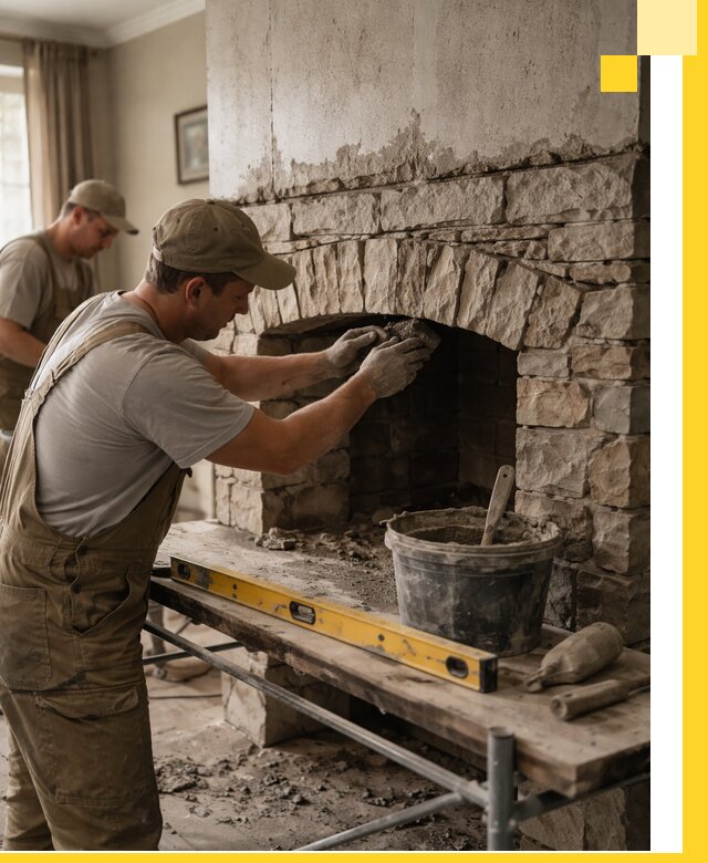 Изготовление каминов под ключ в Нижнем Тагиле, монтаж и отделка