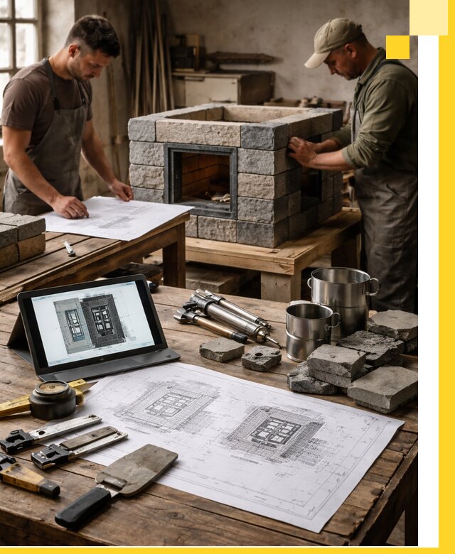 Разработка проектов печей с согласованием и монтажом в Нижнем Тагиле