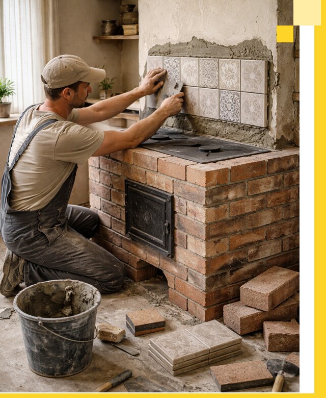 Печи с плитой на заказ монтаж гарантия и сервис в Нижнем Тагиле