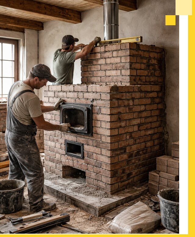 Печи для загородного дома под ключ в Нижнем Тагиле — монтаж и сервис