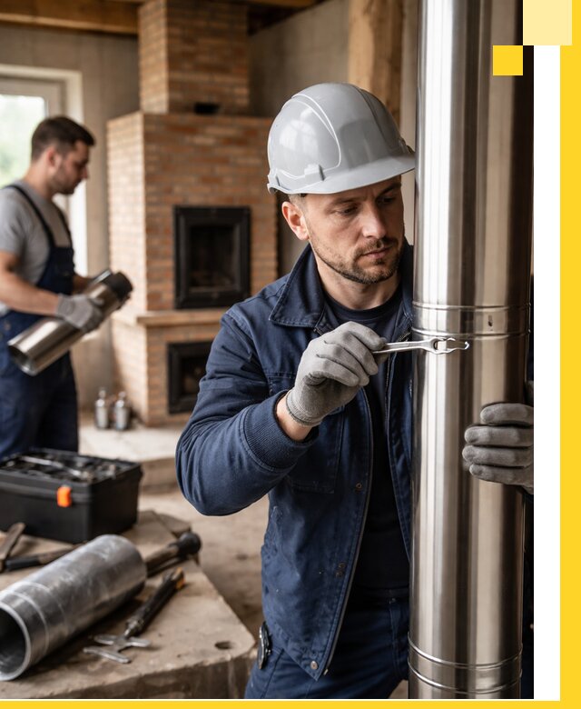 Профессиональный монтаж дымоходов для печей в Нижнем Тагиле