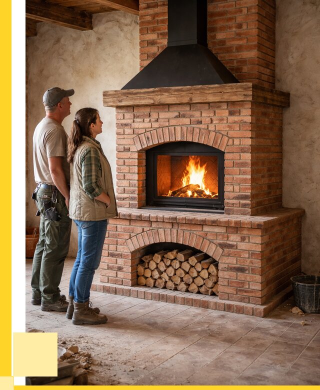 Печи камины из кирпича в Нижнем Тагиле от 124908 р. | ЭриданНжн