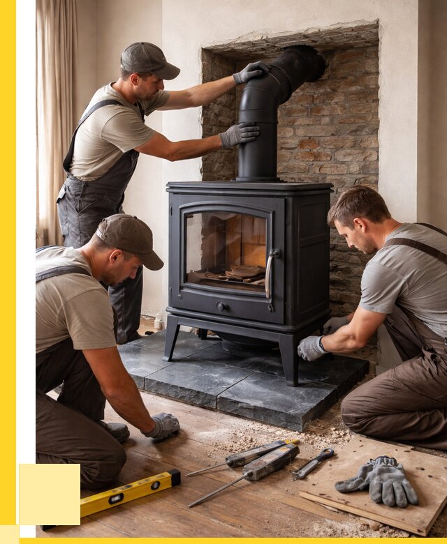Монтаж печи камина в частном доме в Нижнем Тагиле от 26023 р. | ЭриданНжн