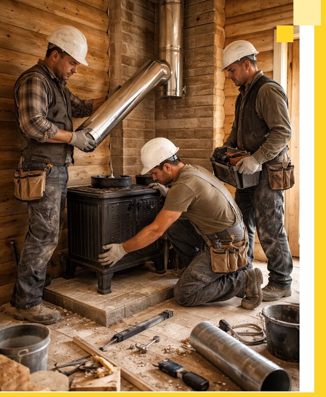 Профессиональный монтаж банных печей и дымоходов в Нижнем Тагиле