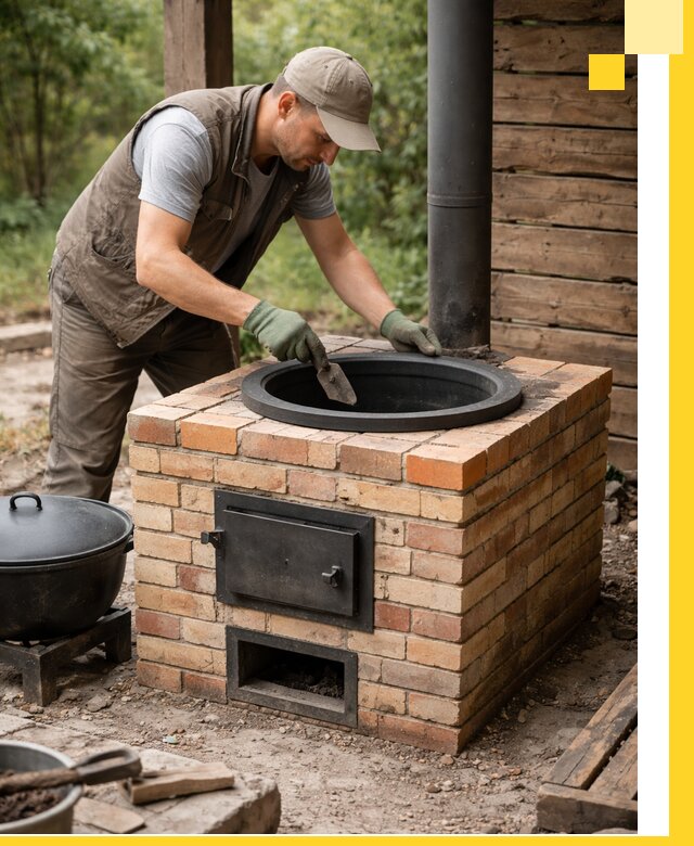 Изготовление и установка печей для казана в Нижнем Тагиле под ключ