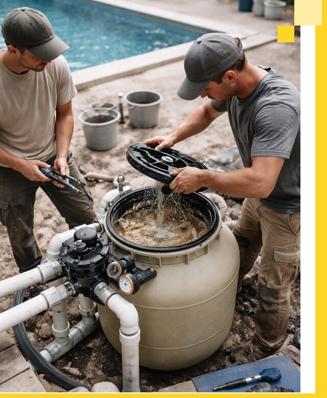 Установка и обслуживание песочных фильтров для бассейнов в Нижнем Тагиле