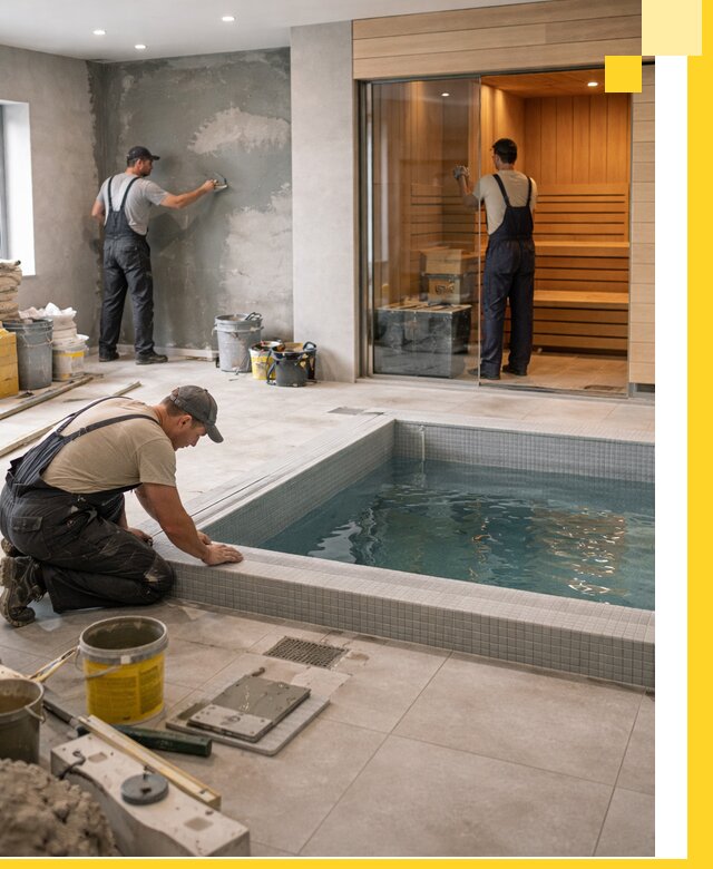 Проектирование и строительство сауны с бассейном в Нижнем Тагиле