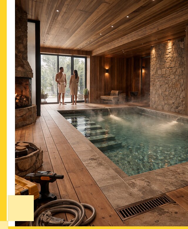 Проекты бань с бассейном под ключ в Нижнем Тагиле от 78068 р., ЭриданНжн