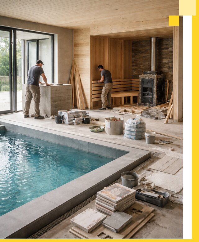 Проектирование и строительство бань с бассейном в Нижнем Тагиле