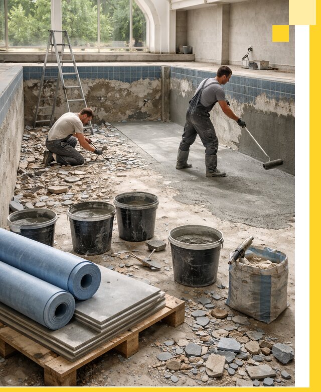 Реконструкция бассейнов в Нижнем Тагиле: ремонт, гидроизоляция