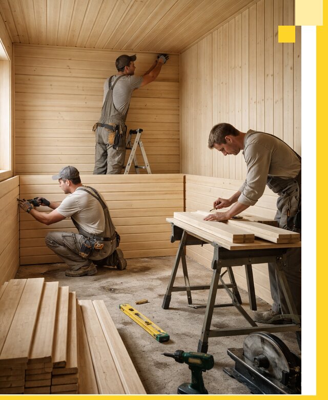 Обшивка саун в Нижнем Тагиле из натуральной древесины под ключ