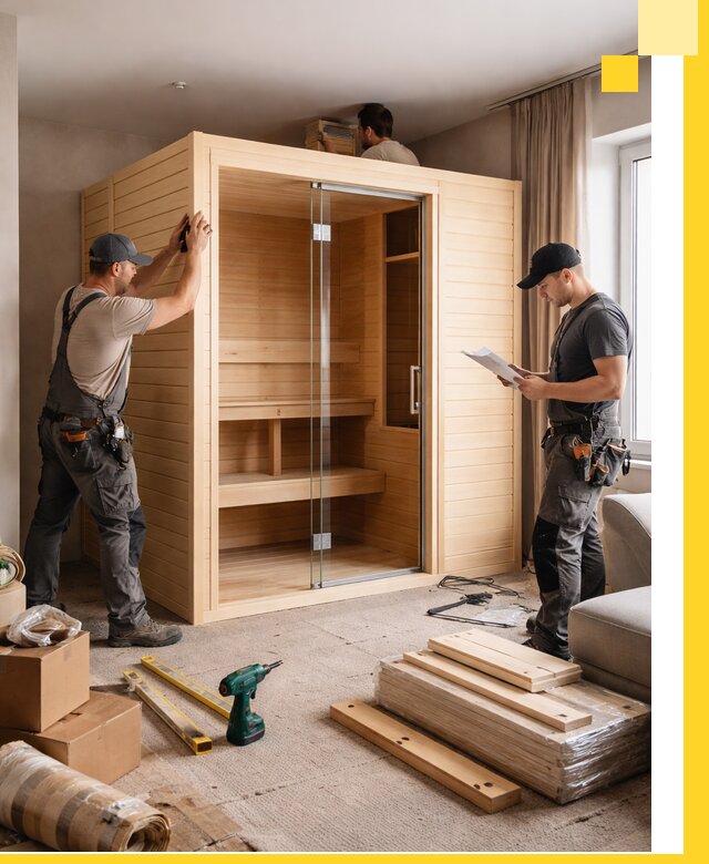 Установка и благоустройство саун в квартире в Нижнем Тагиле