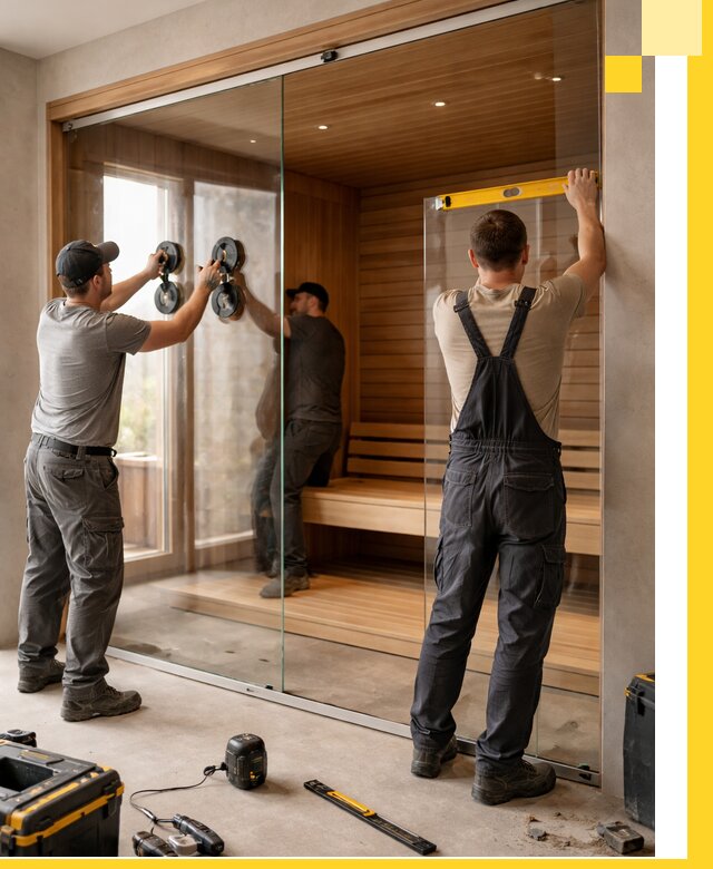 Производство и монтаж стеклянных саун под ключ в Нижнем Тагиле