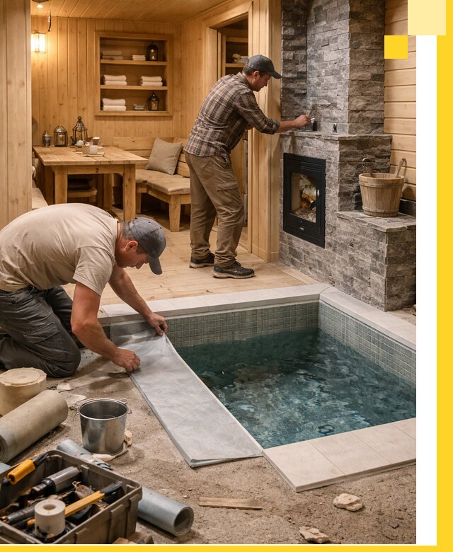 Строительство бань с комнатой отдыха под ключ в Нижнем Тагиле