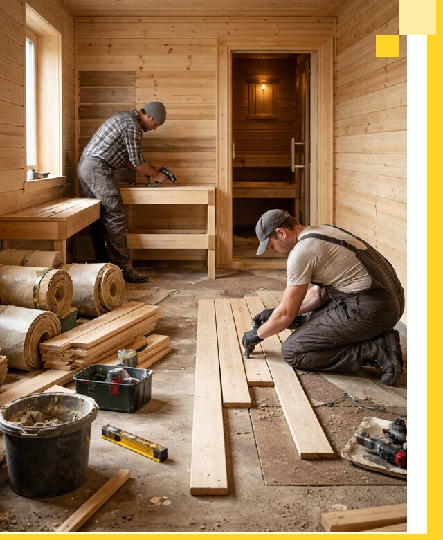 Индивидуальный проект бани с комнатой отдыха под ключ в Нижнем Тагиле