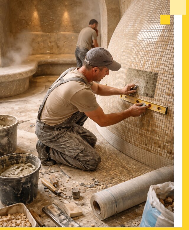 Хамам под ключ в Нижнем Тагиле: проектирование, строительство, отделка