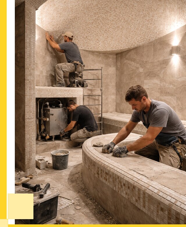 Монтаж хамамов под ключ в Нижнем Тагиле от 260225 р. ЭриданНжн