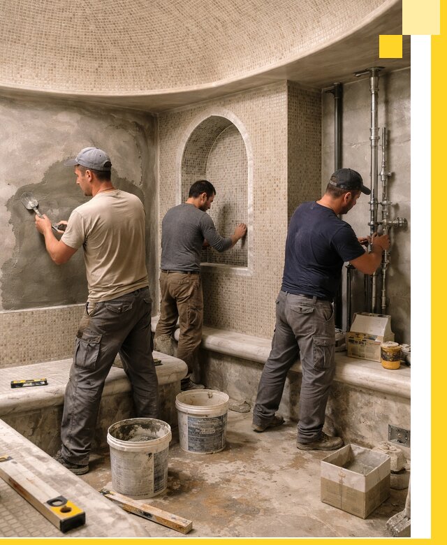 Профессиональный монтаж хамамов под ключ в Нижнем Тагиле с гарантией