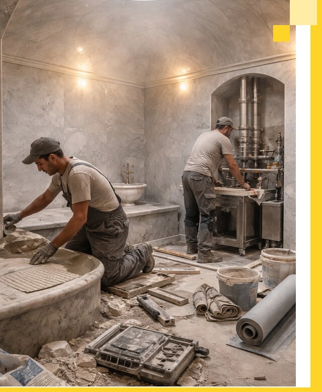 Строительство турецких бань хаммам под ключ в Нижнем Тагиле