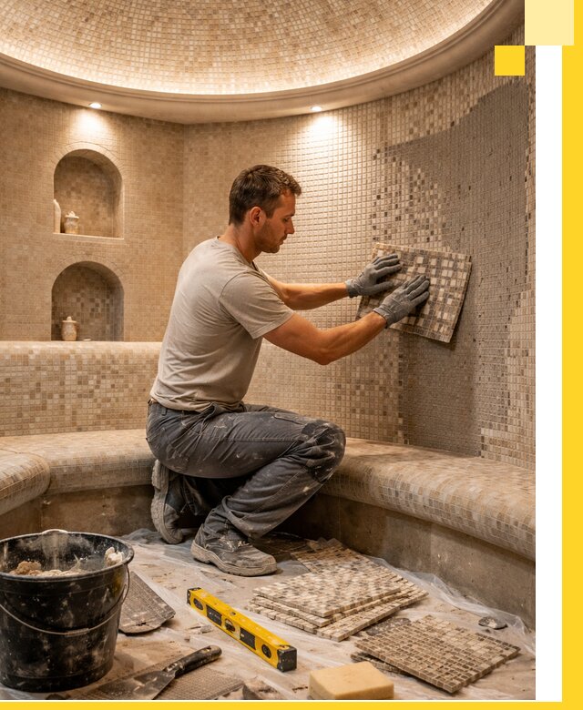 Устройство и монтаж домашнего хамама под ключ в Нижнем Тагиле