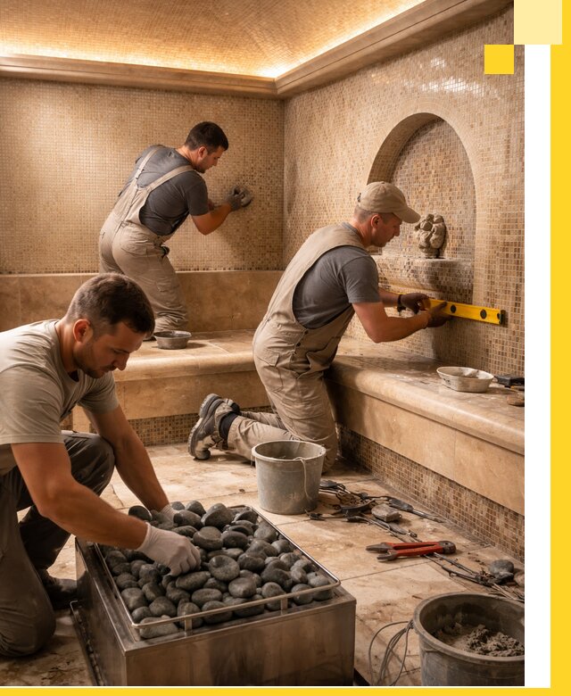 Проектирование и строительство хамама и сауны в Нижнем Тагиле