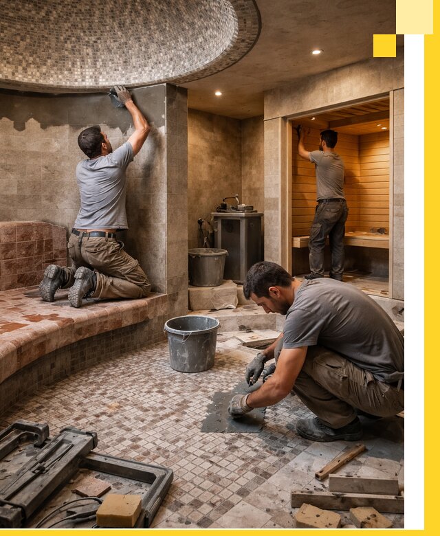 Проект и строительство хамама бани и сауны под ключ в Нижнем Тагиле