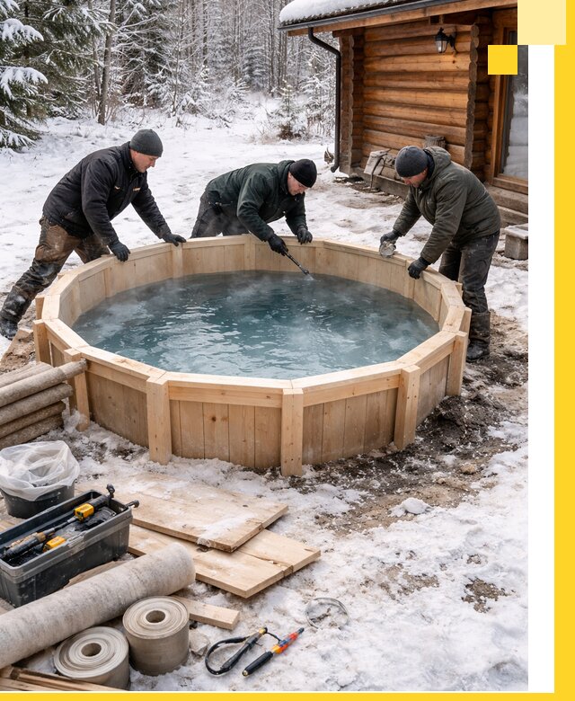 Изготовление и установка ледяных купелей под ключ в Нижнем Тагиле