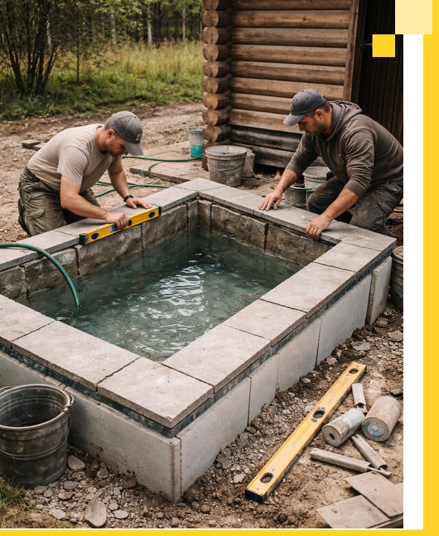 Изготовление и установка холодных купелей под ключ в Нижнем Тагиле